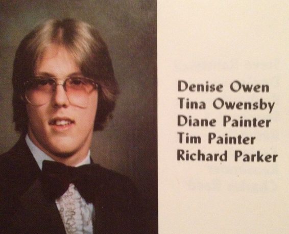 Richard Parker as a senior at McGavock H.S., early 1980s